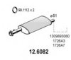 PEUGE 1318684080 Middle Silencer